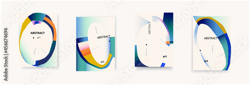 Abstract contemporary universal artistic background templates. Modern style.