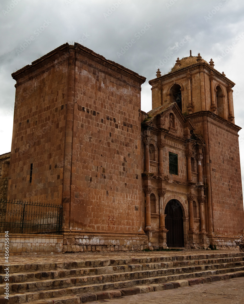 Exterior view to Iglesia de Santa Isabel de Pucara, Puno, Peru