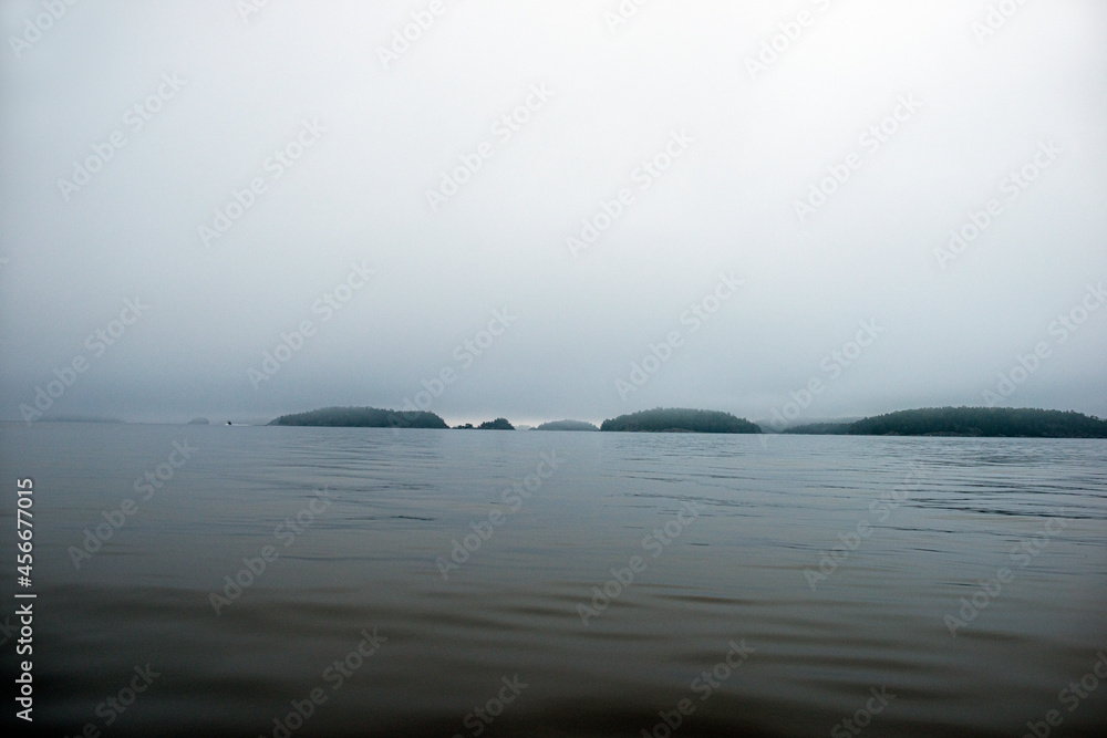 fog on the sea, ingarö, sweden,sverige,stockholm