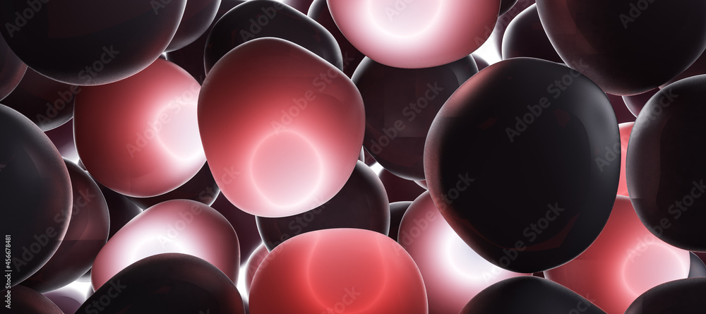 Abstract medical red blood cells background. Medicine and healthcare concept. 3D Rendering. Abstract medical red blood cells background. Medicine and healthcare concept. 3D Rendering.