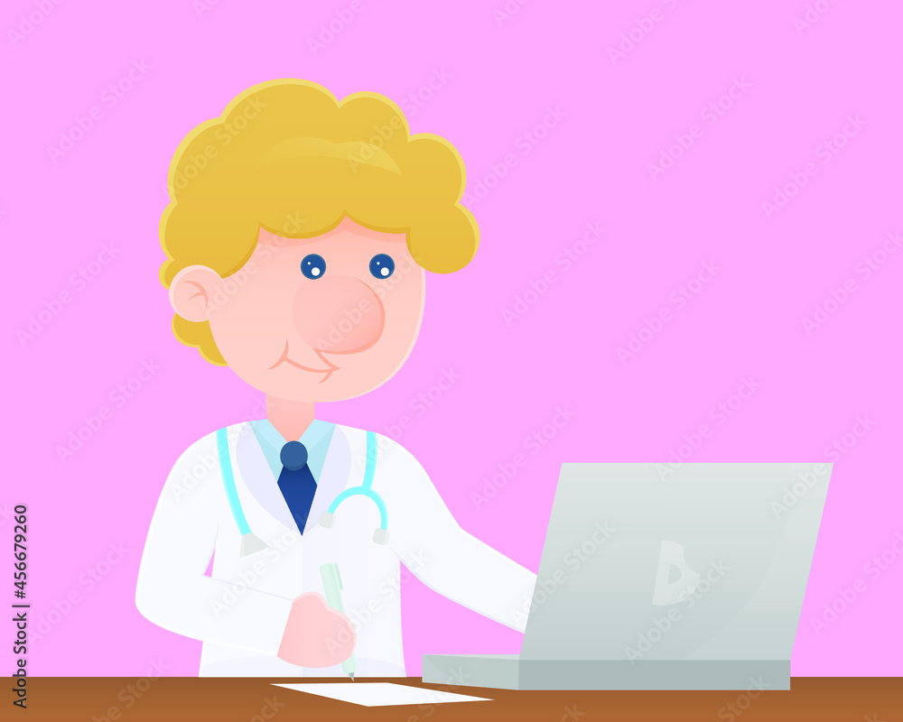 vactor doctor treating patients online on computer vactor doctor treating patients online on computer