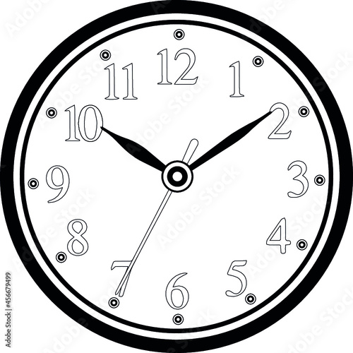 clock wall contour