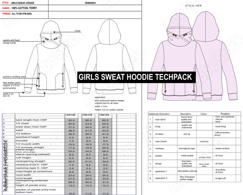 Hoodie tech pack
