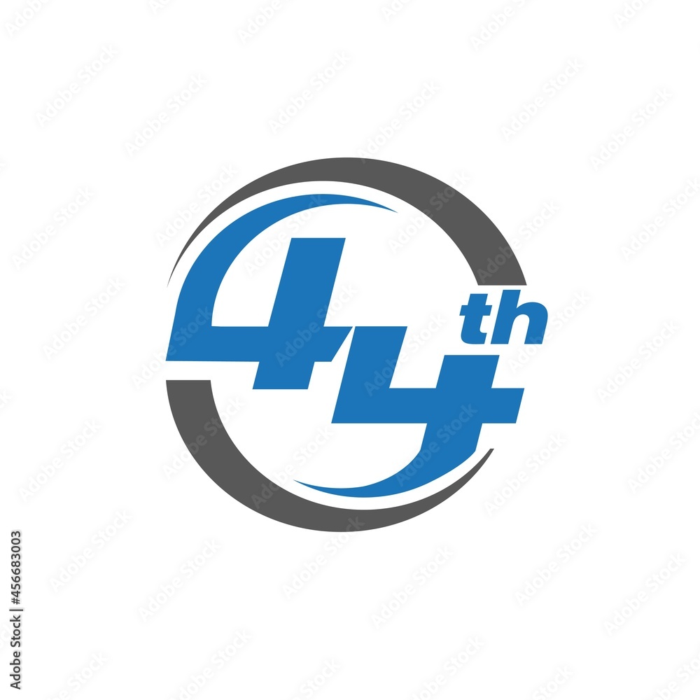44 th anniversary logo designs simple modern for birthday logo 44 th anniversary logo designs simple modern for birthday logo
