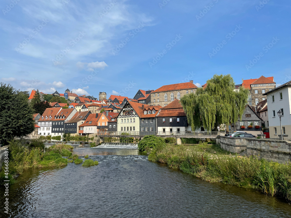 Panoramic picture of the city of Kronach in Bavaria Panoramic picture of the city of Kronach in Bavaria