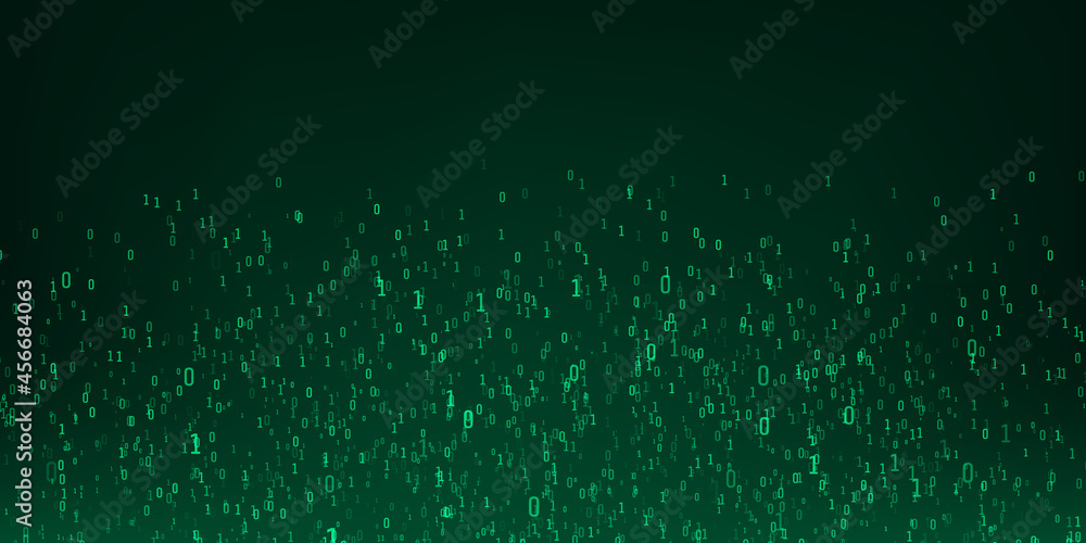 Binary code background. Digital data stream in green colors. Matrix. Vector Binary code background. Digital data stream in green colors. Matrix. Vector