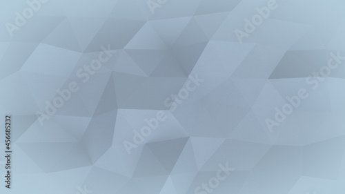 Low polygonal grained white surface 3D rendering illustration