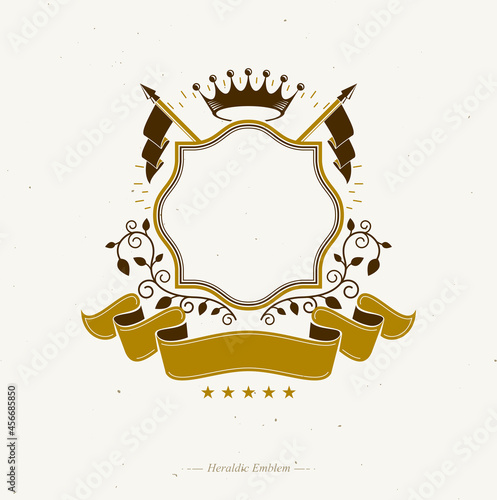 Graphic emblem composed usi...