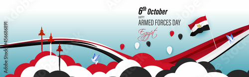 vector illustration for Egypt Armed force day-6october