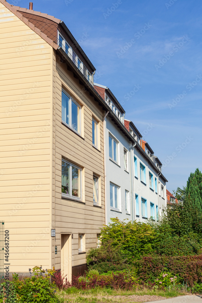 Wohngebäude, monotone Mehrfamilienhäuser, Bremen, Deutschland, Europa