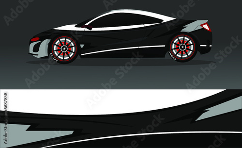 car wrap abstract racing graphic background for vinyl wrap and stickers