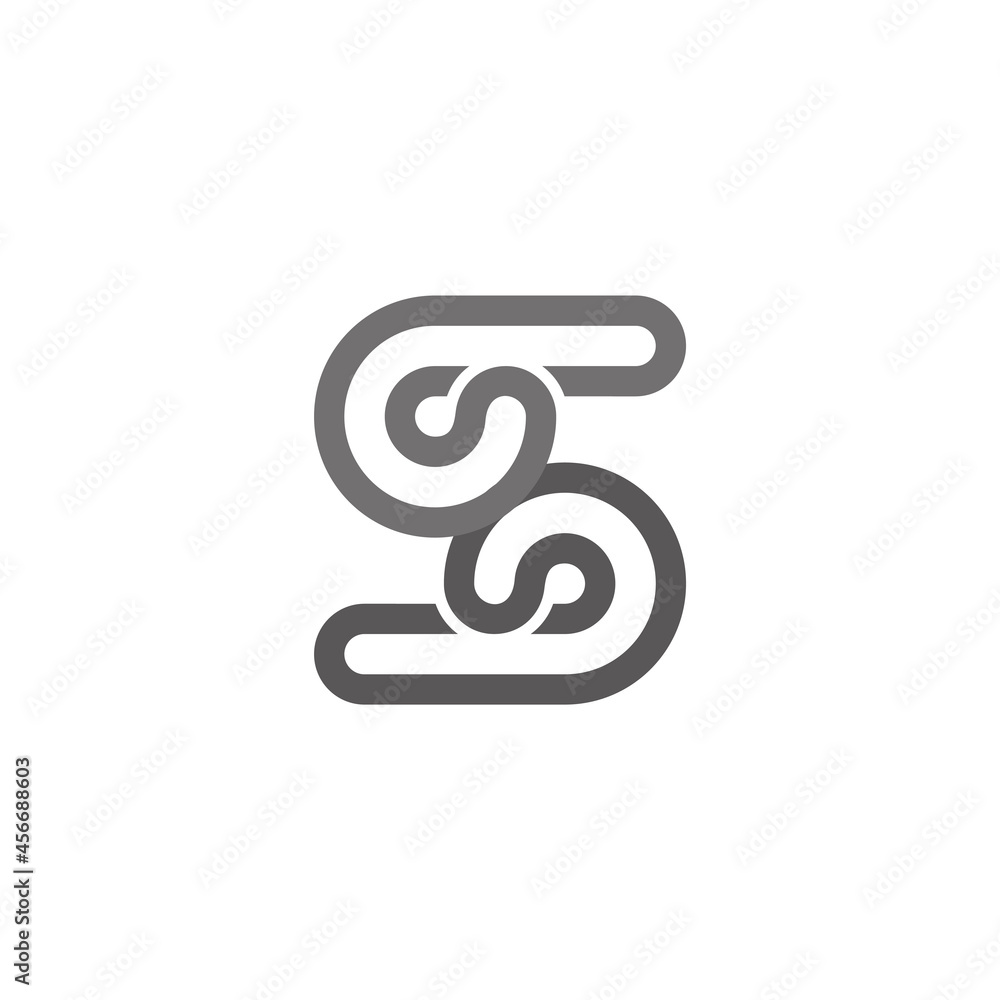 letter s motion wheel abstract loop line logo vector letter s motion wheel abstract loop line logo vector