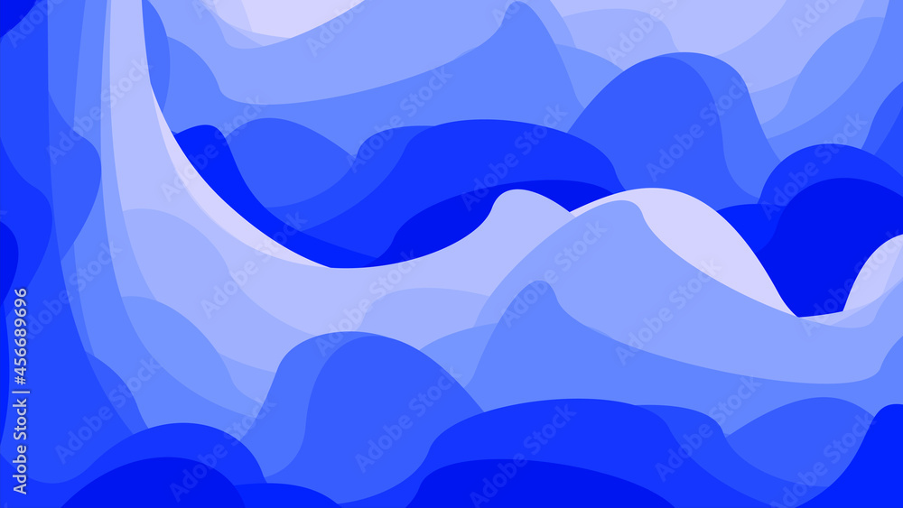 Vector 3D abstract background with paper cut shape. Colorful blue carving art. Paper craft Antelope canyon landscape with soft gradient colors. Vector 3D abstract background with paper cut shape. Colorful blue carving art. Paper craft Antelope canyon landscape with soft gradient colors.