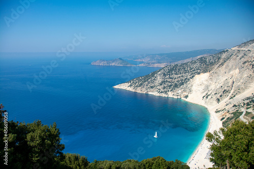 view of the coast of island Cephalonia