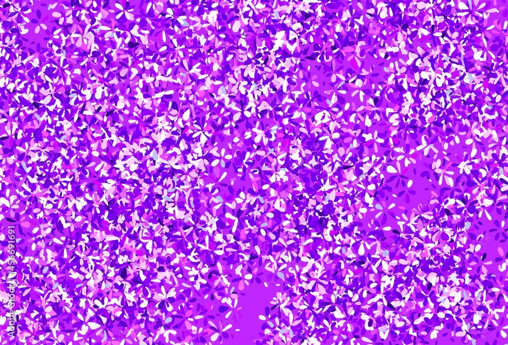 Light Purple vector doodle background with leaves. Light Purple vector doodle background with leaves.