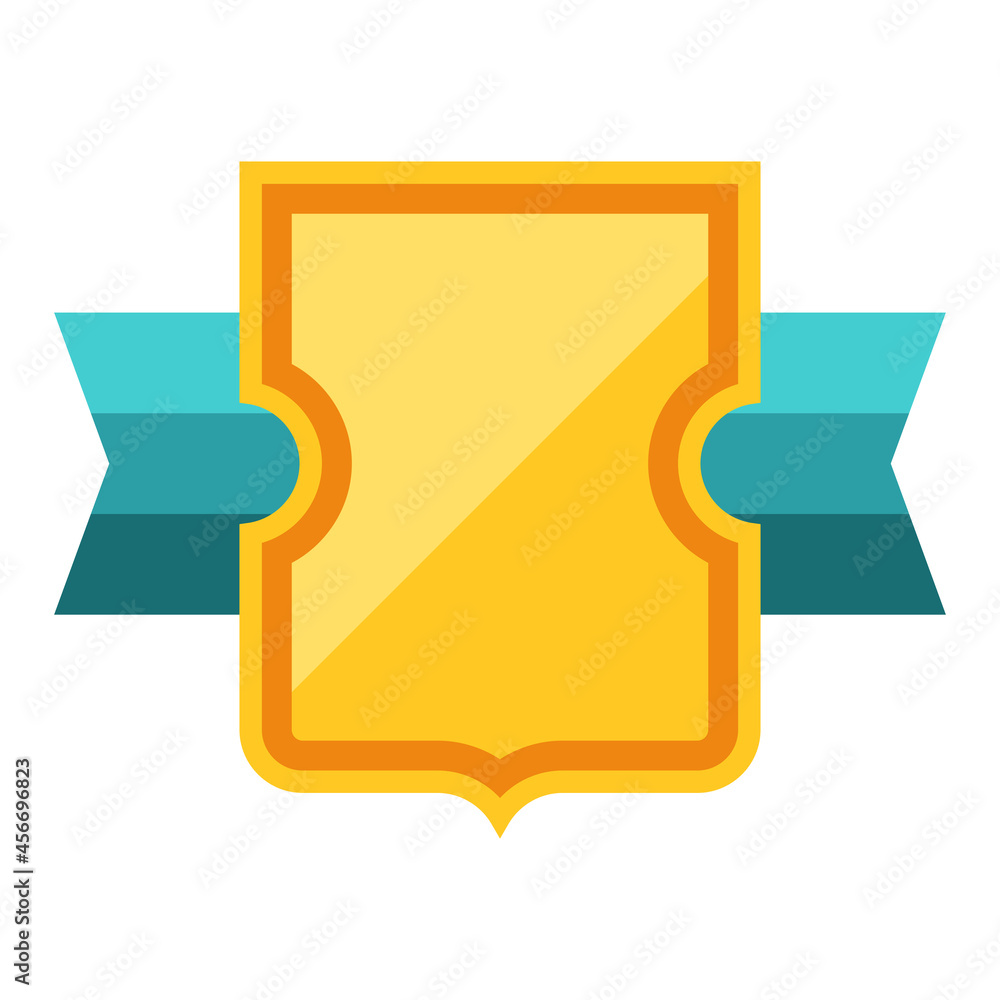 Illustration of gold shield. Award for sports or corporate competitions. Illustration of gold shield. Award for sports or corporate competitions.