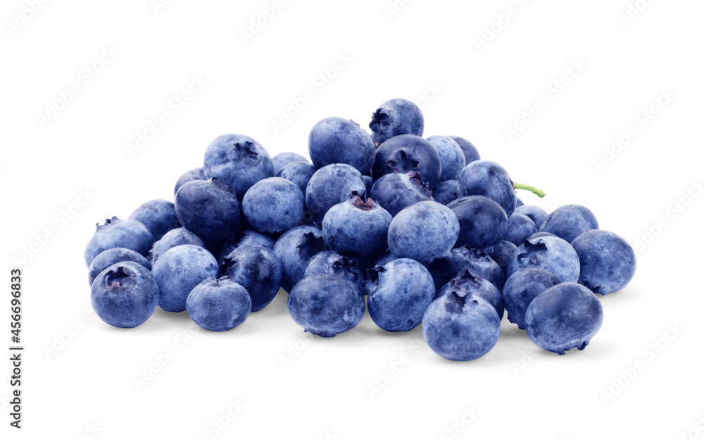 Blueberries on a white background Blueberries on a white background