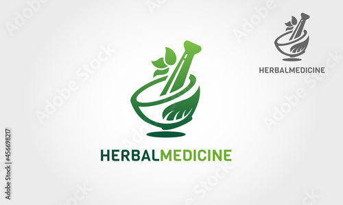 Herb Medicine Vector Logo Template. This logo template is suitable for Pharmacies, Food Supplements, Drink Drugs, Capsule, Herbal, Medicines, Health and Wellness products, etc.