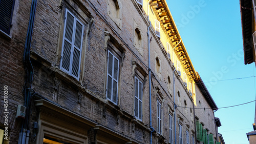 view of the historic center of Fano, Marche, Italy photo