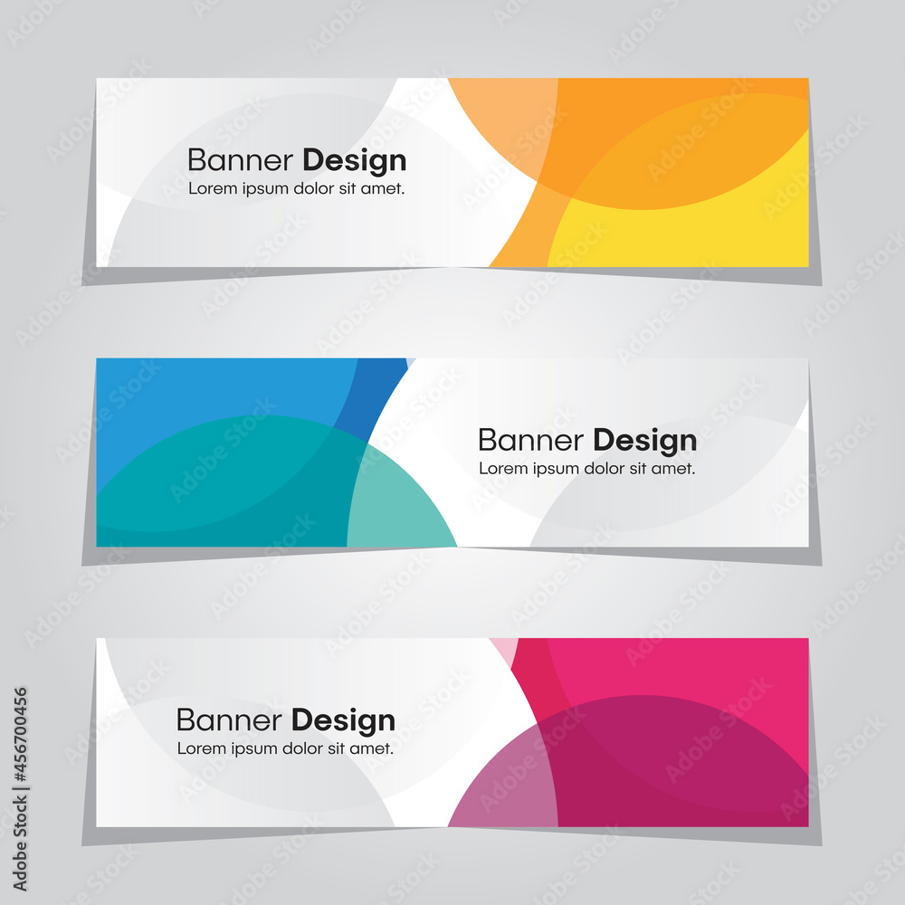 Abstract Circle Template Banner Advertising Marketing Promotion Vector Background