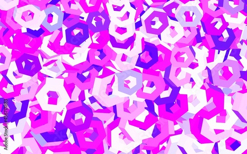 Light Purple, Pink vector layout with hexagonal shapes.