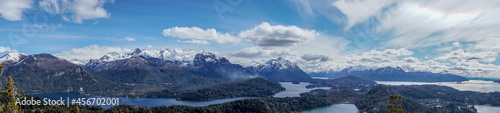 San Carlos de Bariloche is a city in the Argentinian province of Rio Negro. It is called Bariloche for short. It is famous for skiing, sightseeing, water sports, and trekking and climbing. © sayrhkdsu
