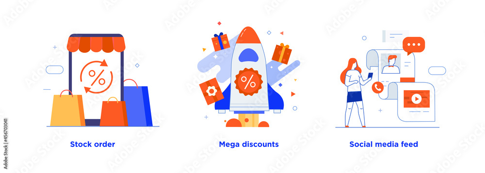People use gadgets. set of icons, illustration. Smartphones tablets user interface social media.Flat illustration Icons infographics. Landing page site print poster. People use gadgets. set of icons, illustration. Smartphones tablets user interface social media.Flat illustration Icons infographics. Landing page site print poster.