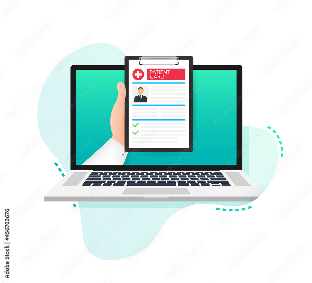 Clipboard in doctors hand. Make notes in patient card. medical report. analysis or prescription concept. Vector illustration. Clipboard in doctors hand. Make notes in patient card. medical report. analysis or prescription concept. Vector illustration.
