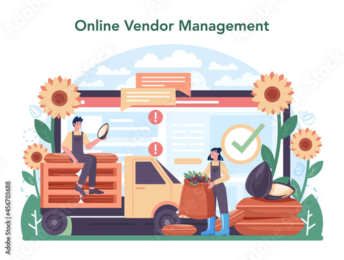 Oil extraction or production industry online service or platform