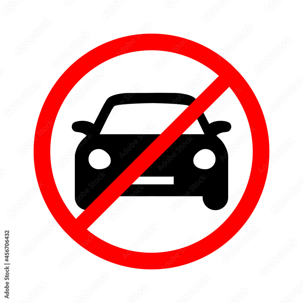 No parking road warning sign. Vector illustration No parking road warning sign. Vector illustration