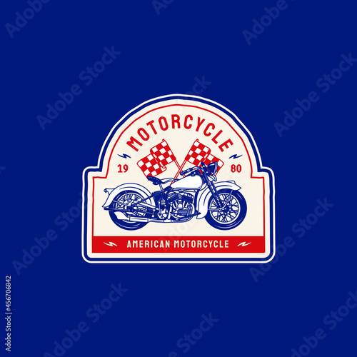 Vintage Motorcycle Logo Badge