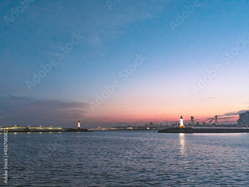 sunset and lighthouse