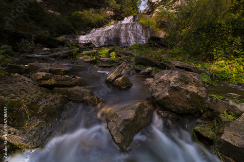 Majestic and beautiful waterfalls of the Niagara region in Ontario Canada.  Featuring scenic landscapes of Decew Falls  Beamer Falls  Rockway Falls  and Balls Falls.