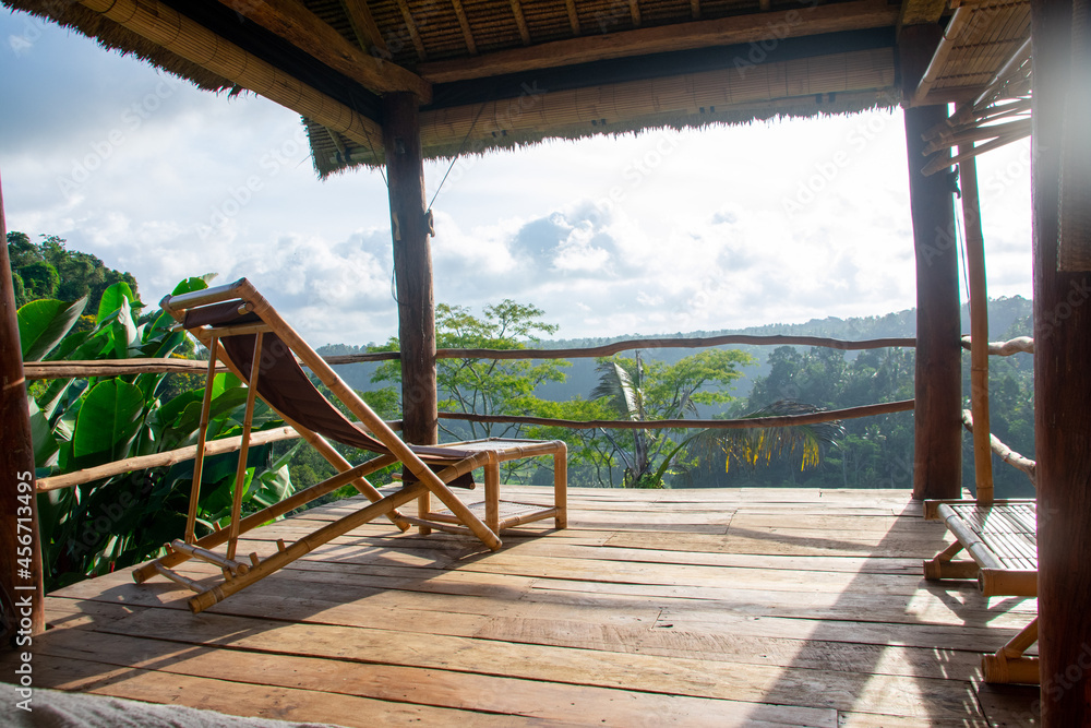 Glamping, eco hotel overlooking the jungle