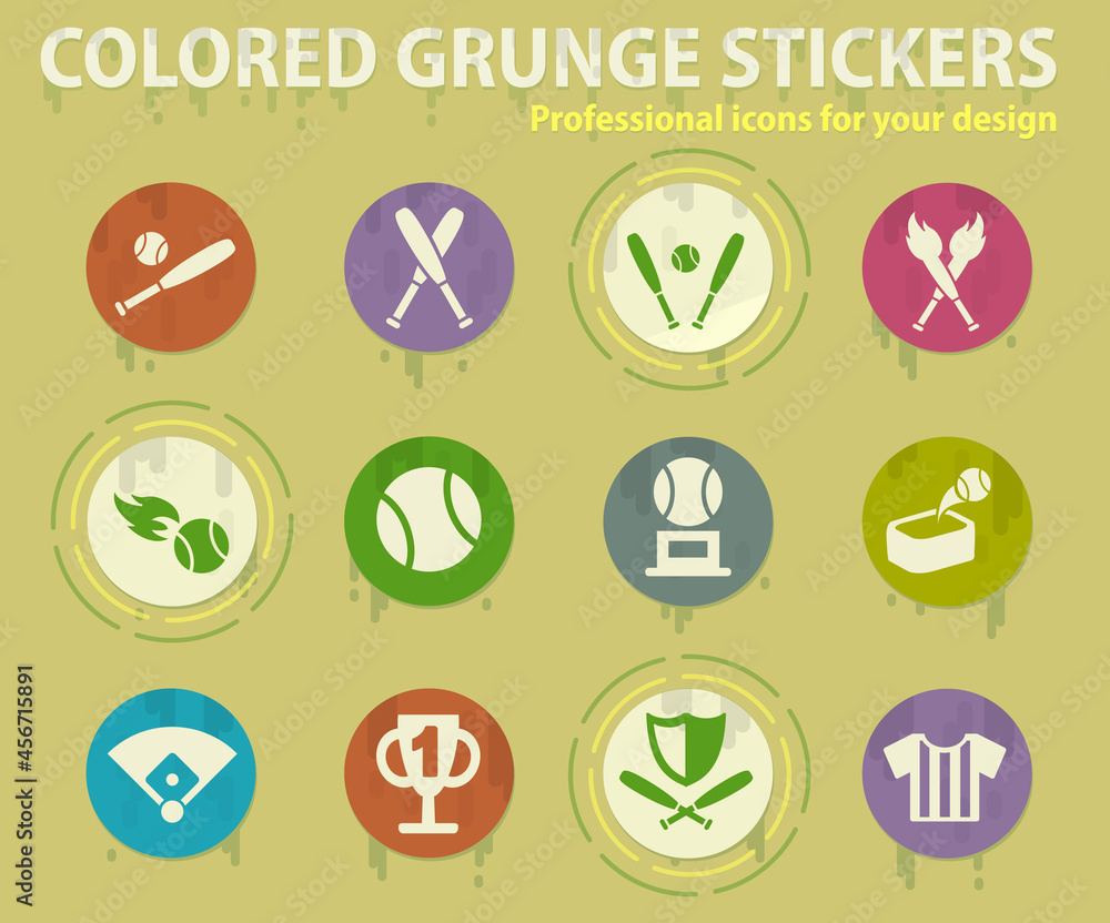 Fototapeta premium baseball icon set