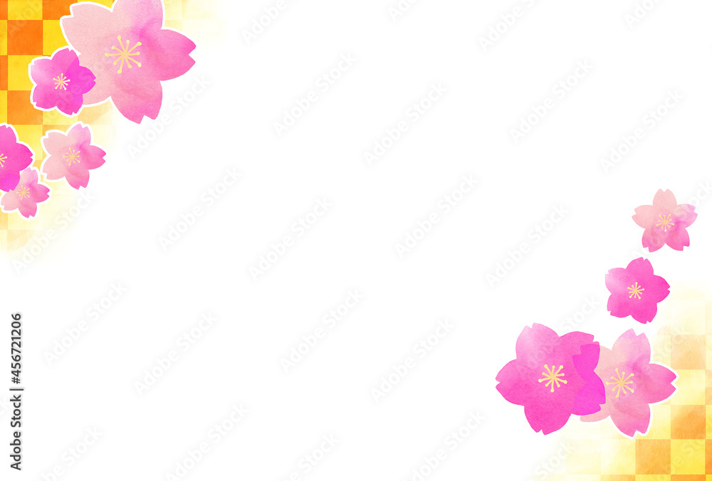 桜のポストカード（年賀状）