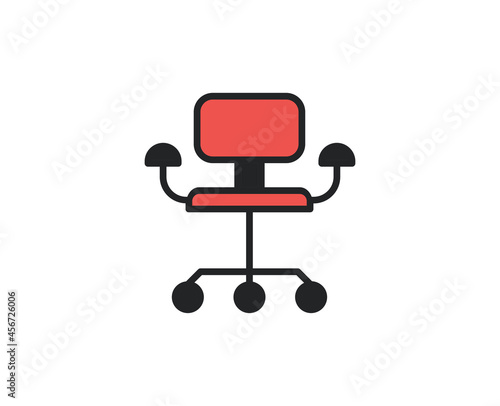 Chair line icon. Vector symbol in trendy flat style on white background. Office sing for design.