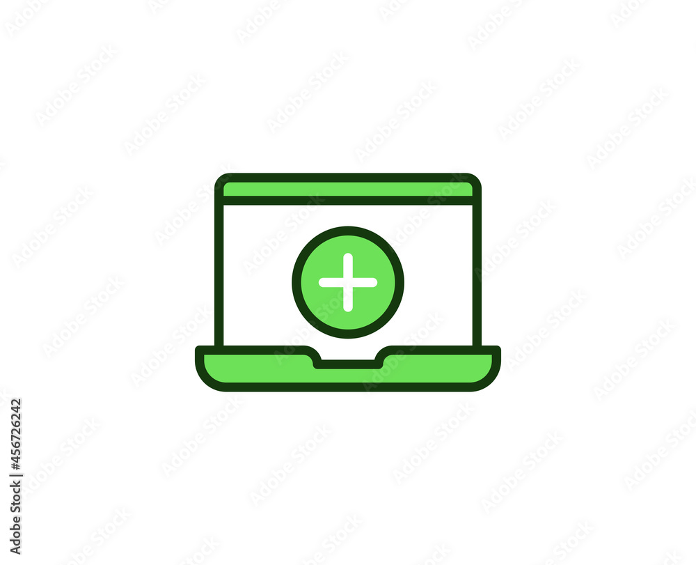 Plus flat icon. Thin line signs for design logo, visit card, etc. Single high-quality outline symbol for web design or mobile app. Sign outline pictogram.
