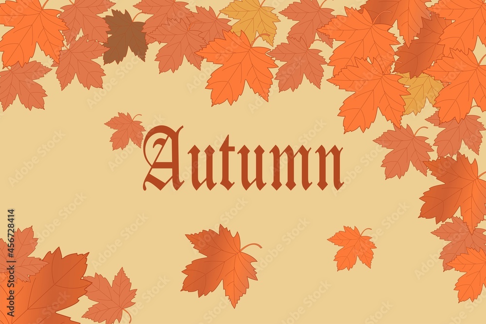 orange autumn leaf wallpaper background
