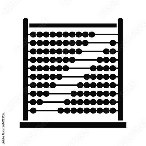 abacus icon. education and school element. mathematics sign. vector illustration