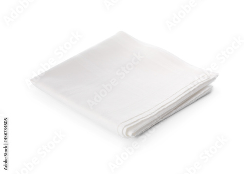 Tela Folded handkerchief isolated on white. Stylish accessory