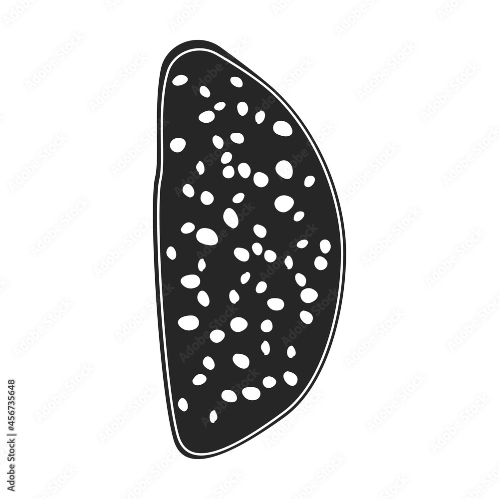 Sandwich vector icon.Black vector icon isolated on white background sandwich.