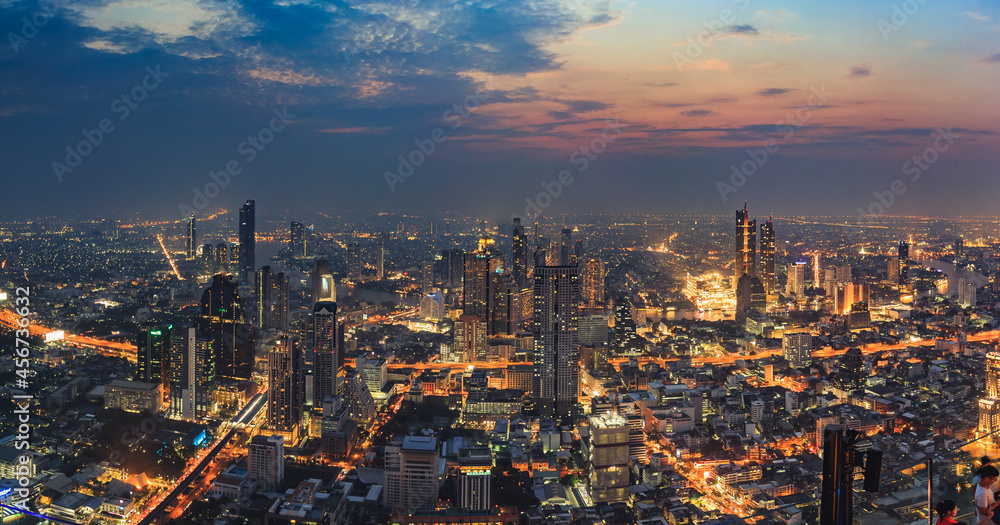 Fototapeta premium Bangkok skyline