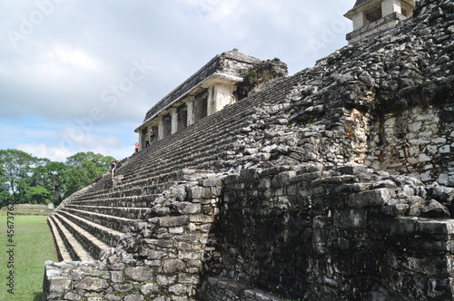 Temple at the old Maya city of Palenque, Mexico