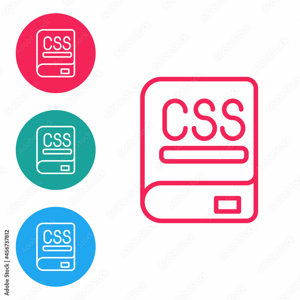 Red line Books about programming icon isolated on white background. Programming language concept. PHP, CSS, XML, HTML, Javascript learning. Set icons in circle buttons. Vector Red line Books about programming icon isolated on white background. Programming language concept. PHP, CSS, XML, HTML, Javascript learning. Set icons in circle buttons. Vector