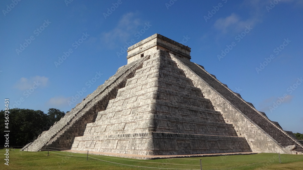 The Temple of Kukulcán at Chichen Itza, Mexico