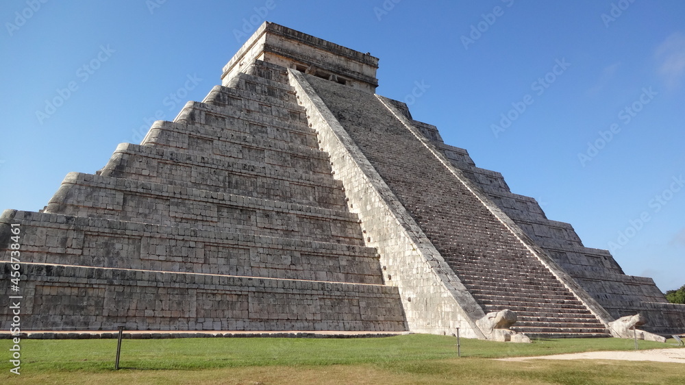 The Temple of Kukulcán at Chichen Itza, Mexico
