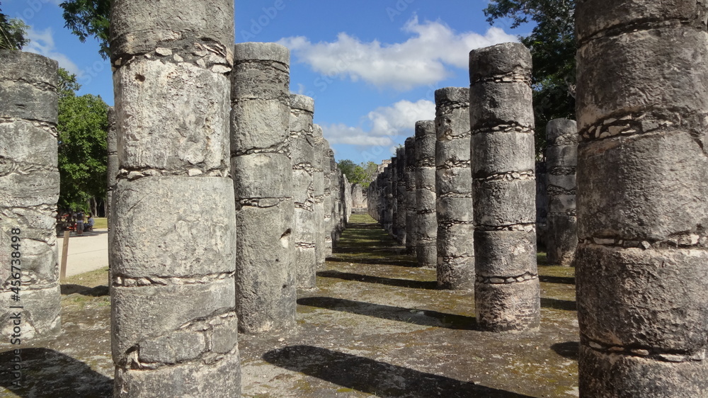 Temple of the Warriors at Chichen Itza, Mexico