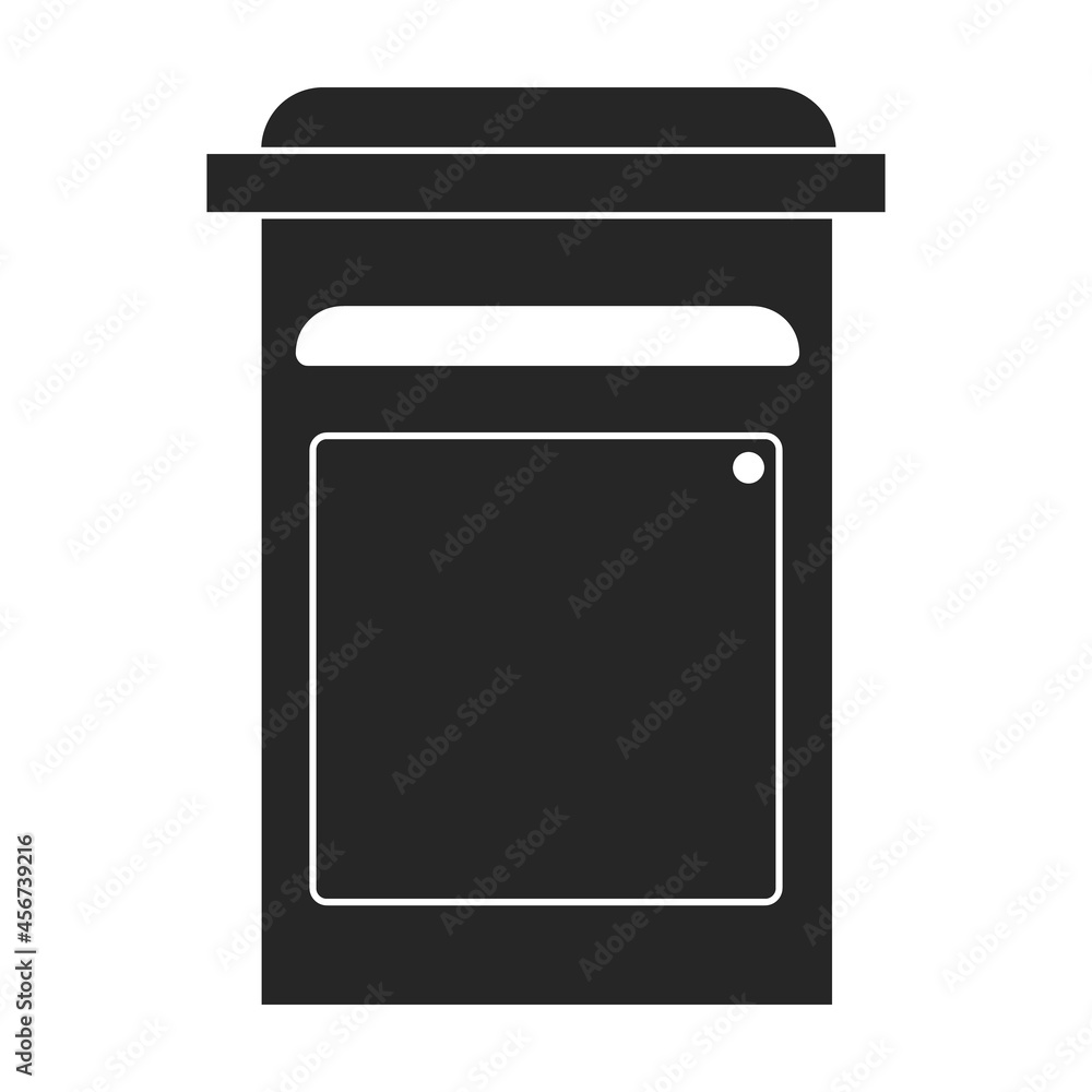 Mailbox vector icon.Black vector icon isolated on white background mailbox. Mailbox vector icon.Black vector icon isolated on white background mailbox.