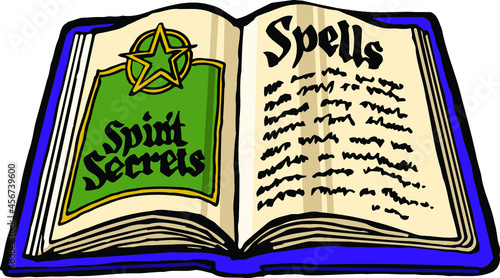 Halloween witches spell book